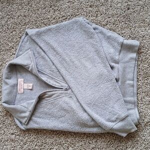 Victoria's Secret Light Gray Crop Pullover